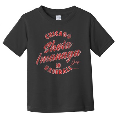 Shota Imanaga Chicago Baseball Vintage Cursive Toddler T-Shirt