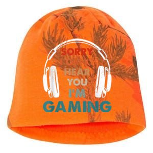 Sorry I Can't Hear You I'm Gaming Funny Gamer Gaming Cute Gift Kati - Camo Knit Beanie