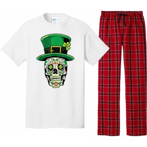 Sugar Irish Clover Skull St Patricks Day Pajama Set