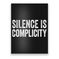 Silence Is Complicity Resist March Protest Vote 2020 Poster