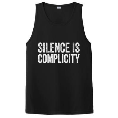 Silence Is Complicity Resist March Protest Vote 2020 PosiCharge Competitor Tank