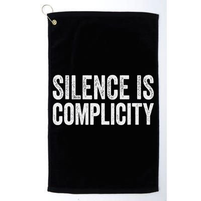 Silence Is Complicity Resist March Protest Vote 2020 Golf Towel