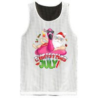 Summer In Christmas Santa Flamingo Mesh Reversible Basketball Jersey Tank