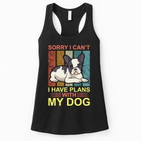 Sorry I Can't I Have Plans With My Dog Womens Tank Top