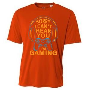 Sorry I CanT Hear You IM Gaming Computer Video Game Geek Gift Cooling Performance Crew T-Shirt