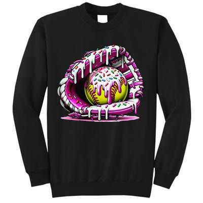 Softball  Ice Cream Sprinkles Softball Glove Gift Sweatshirt