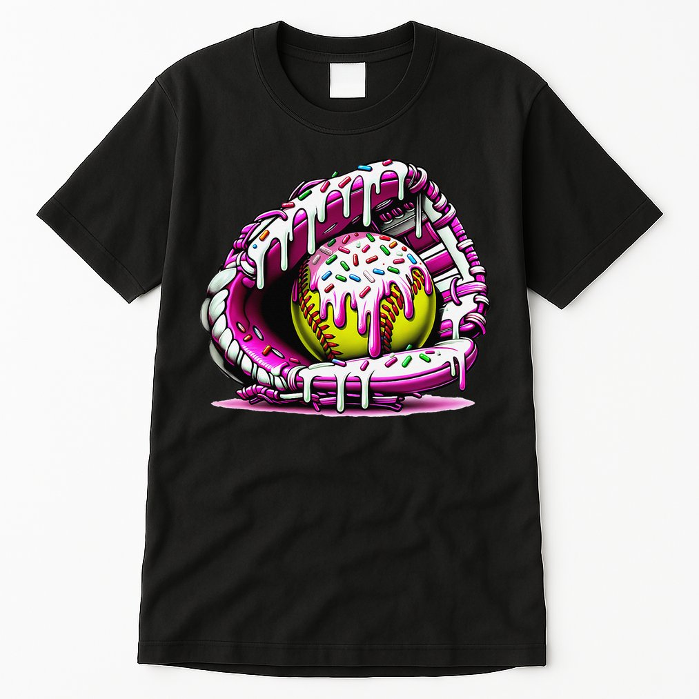 Softball  Ice Cream Sprinkles Softball Glove Gift Tall T-Shirt