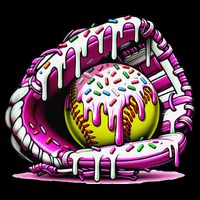 Softball  Ice Cream Sprinkles Softball Glove Gift Impact Tech Backpack