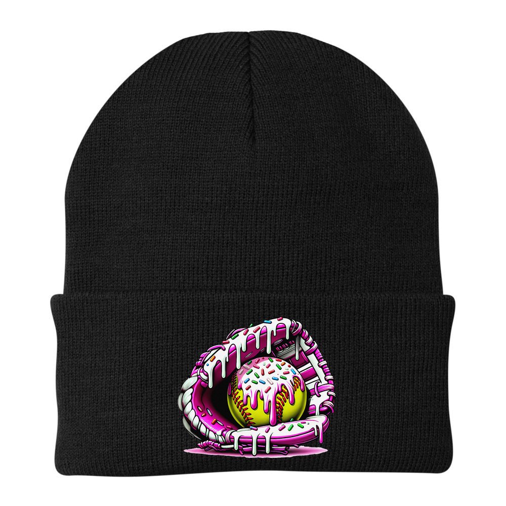 Softball  Ice Cream Sprinkles Softball Glove Gift Beanie
