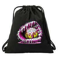 Softball  Ice Cream Sprinkles Softball Glove Gift Drawstring Bag