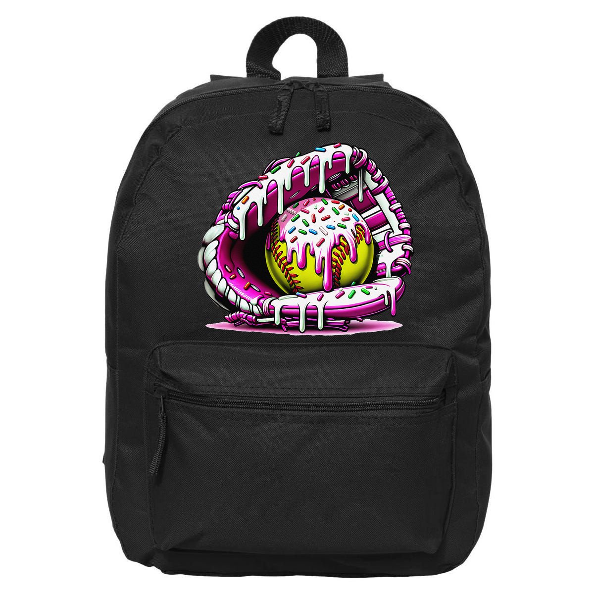 Softball  Ice Cream Sprinkles Softball Glove Gift 16 in Basic Backpack