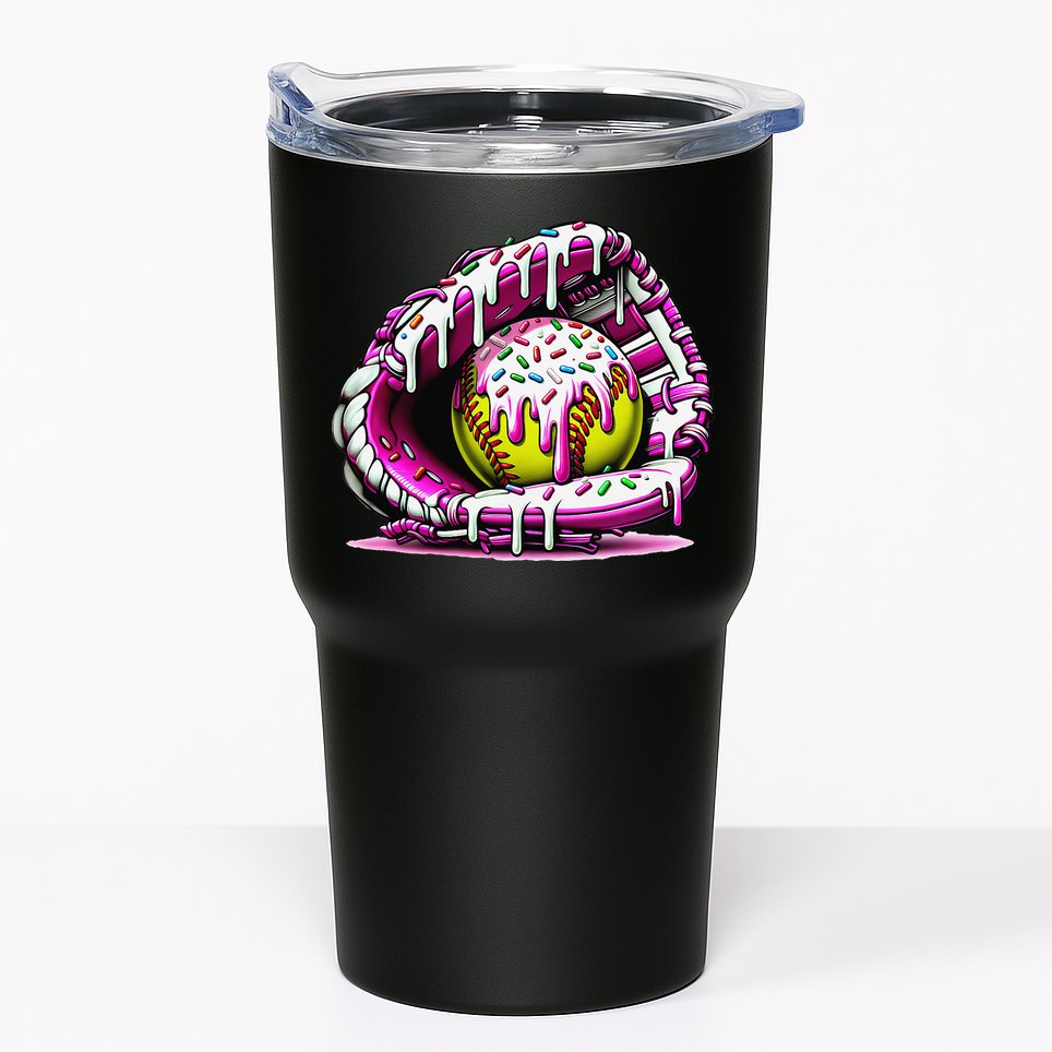 Softball  Ice Cream Sprinkles Softball Glove Gift Tumbler
