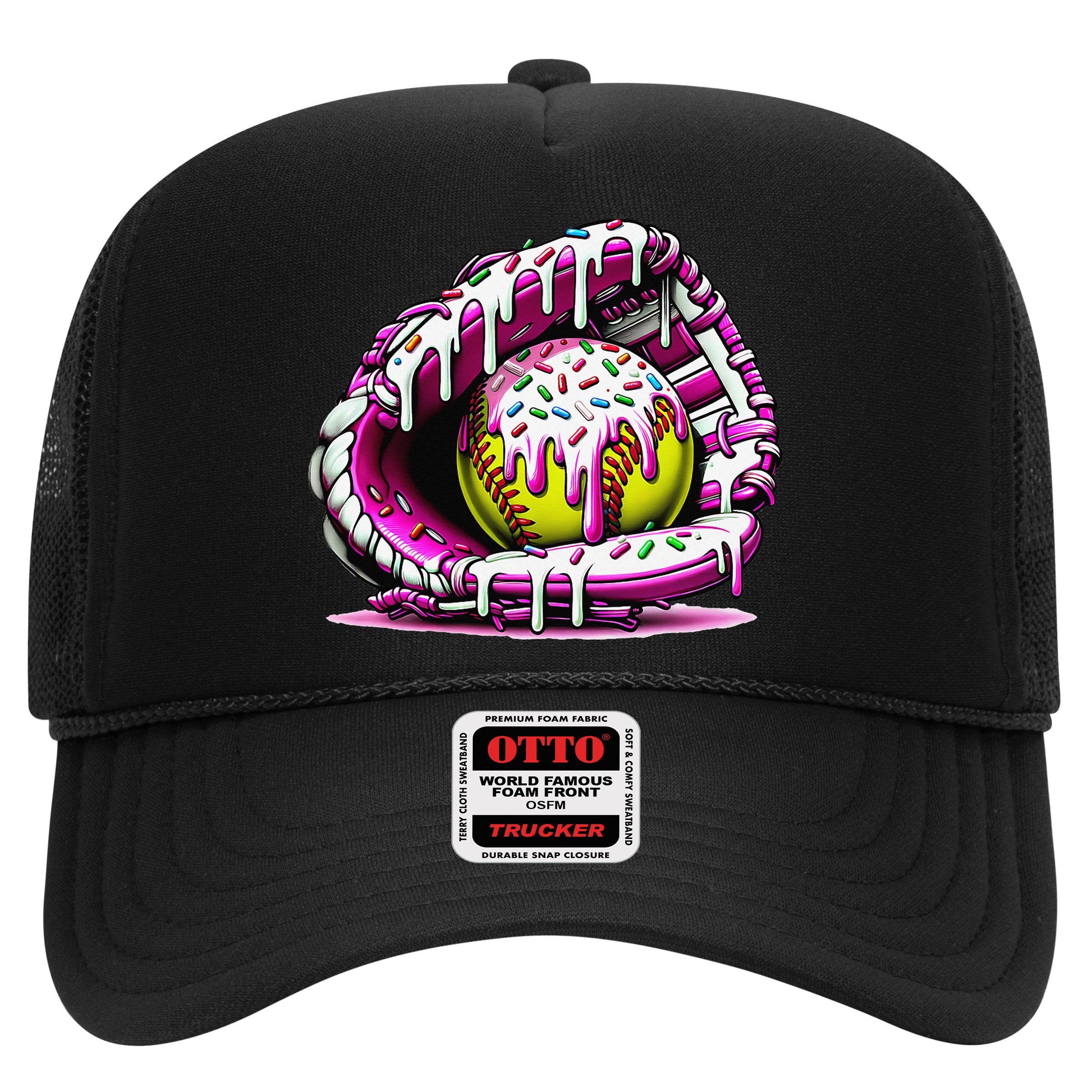 Softball  Ice Cream Sprinkles Softball Glove Gift Hat