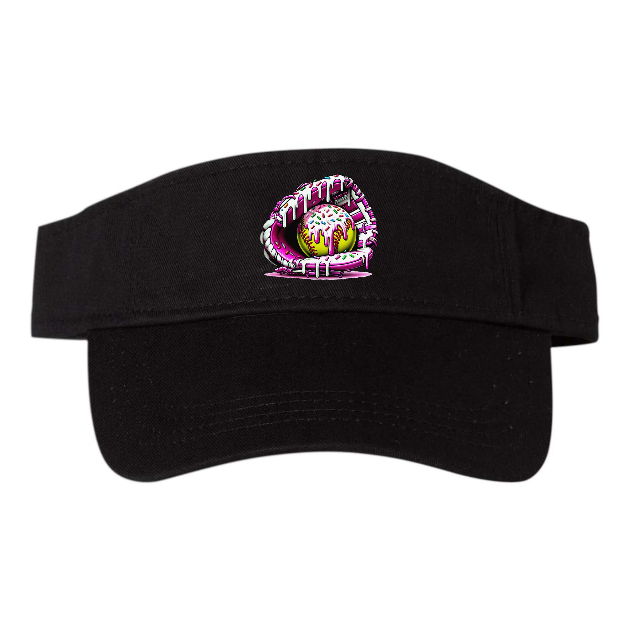Softball  Ice Cream Sprinkles Softball Glove Gift Visor