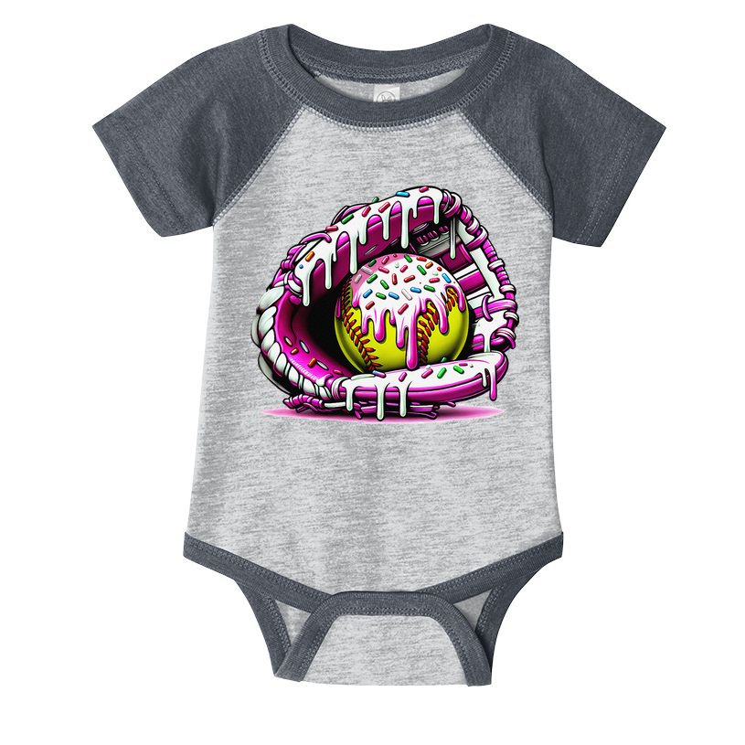 Softball  Ice Cream Sprinkles Softball Glove Gift Infant Baby Jersey Bodysuit