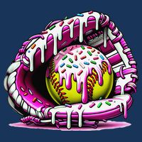 Softball  Ice Cream Sprinkles Softball Glove Gift Infant Baby Jersey Bodysuit