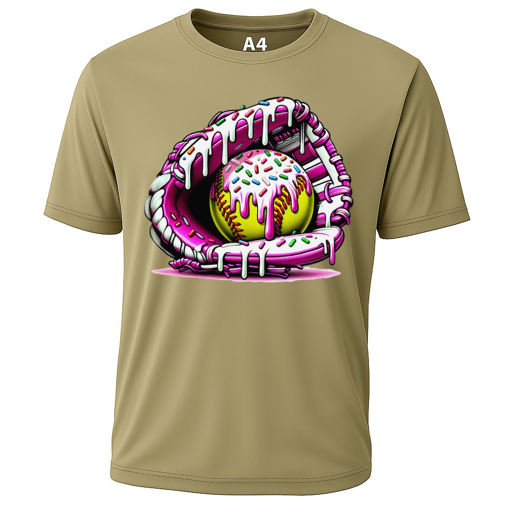 Softball  Ice Cream Sprinkles Softball Glove Gift Performance Shirt