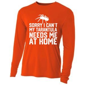 Sorry I CanT My Tarantula Needs Me At Home Cooling Performance Long Sleeve Crew