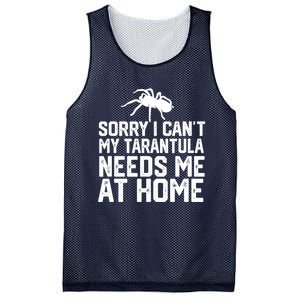 Sorry I CanT My Tarantula Needs Me At Home Mesh Reversible Basketball Jersey Tank