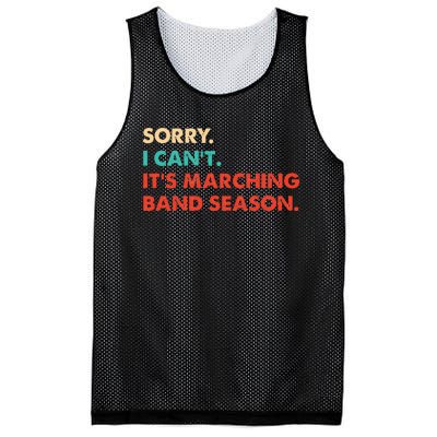 Sorry. I Cant. Its Marching Band Season Marching Band Mesh Reversible Basketball Jersey Tank