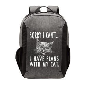 Sorry I CanT I Have Plans With My Cat Cute Cat Gift Vector Backpack