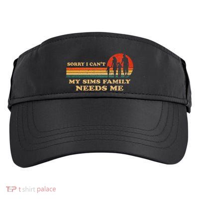 Sorry I CanT My Sims Family Needs Me Novelty Sarcastic Adult Drive Performance Visor