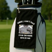Sorry I CanT Talk IM On The Phone With My Dad Ouija Board Golf Towel