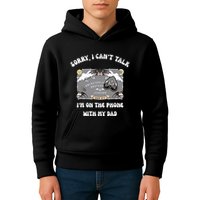 Sorry I CanT Talk IM On The Phone With My Dad Ouija Board Kids Hoodie