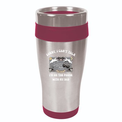 Sorry I CanT Talk IM On The Phone With My Dad Ouija Board 16oz Travel Tumbler