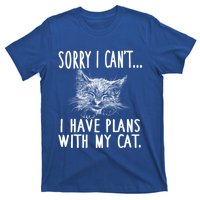 Sorry I CanT I Have Plans With My Cat Cute Cat Gift T-Shirt