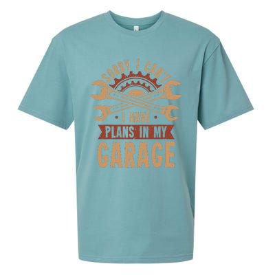 Sorry i cant i have plans in my garage Sueded Cloud Jersey T-Shirt