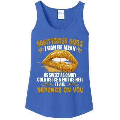 Sagittarius I Can Be Mean Saying Birthday Zodiac Gift Ladies Essential Tank