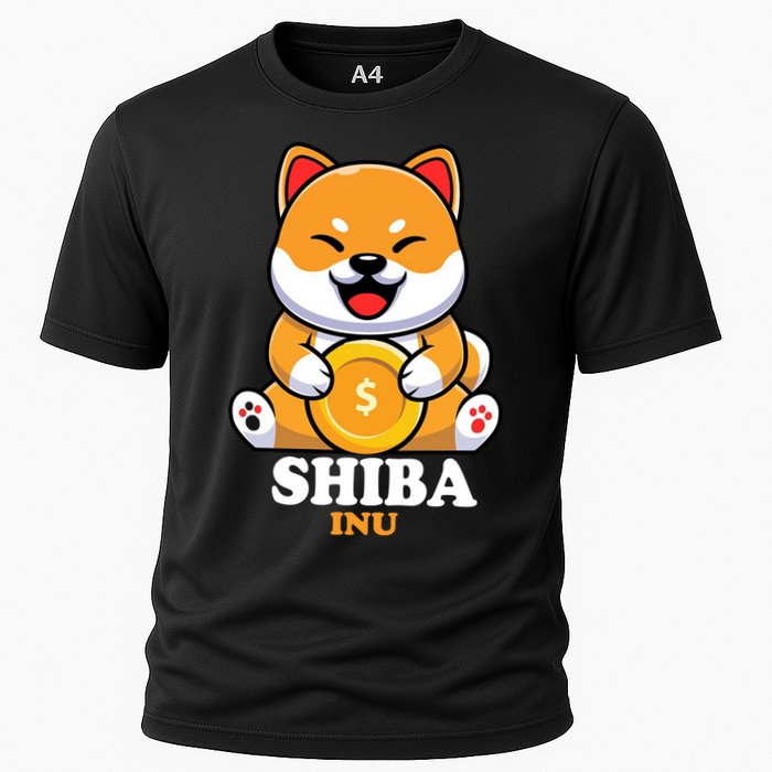 Shiba Inu Crypto Currency Cute Cooling Performance Crew T-Shirt