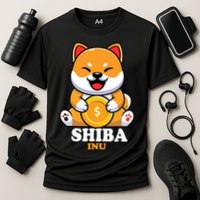 Shiba Inu Crypto Currency Cute Cooling Performance Crew T-Shirt