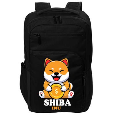 Shiba Inu Crypto Currency Cute Impact Tech Backpack