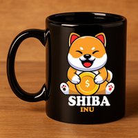 Shiba Inu Crypto Currency Cute 11oz C Handle Ceramic Mug