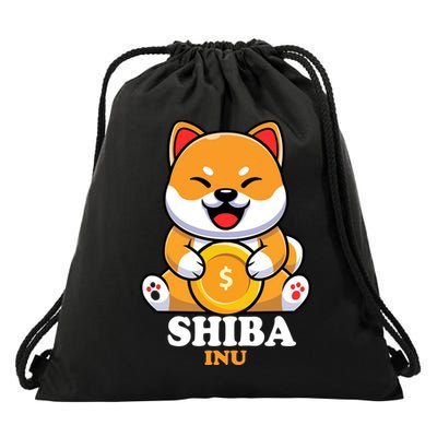 Shiba Inu Crypto Currency Cute Drawstring Bag