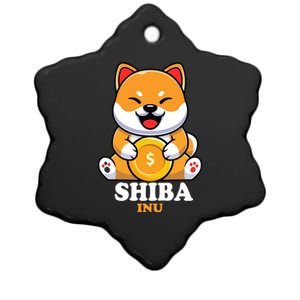 Shiba Inu Crypto Currency Cute Ceramic Star Ornament