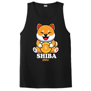 Shiba Inu Crypto Currency Cute PosiCharge Competitor Tank