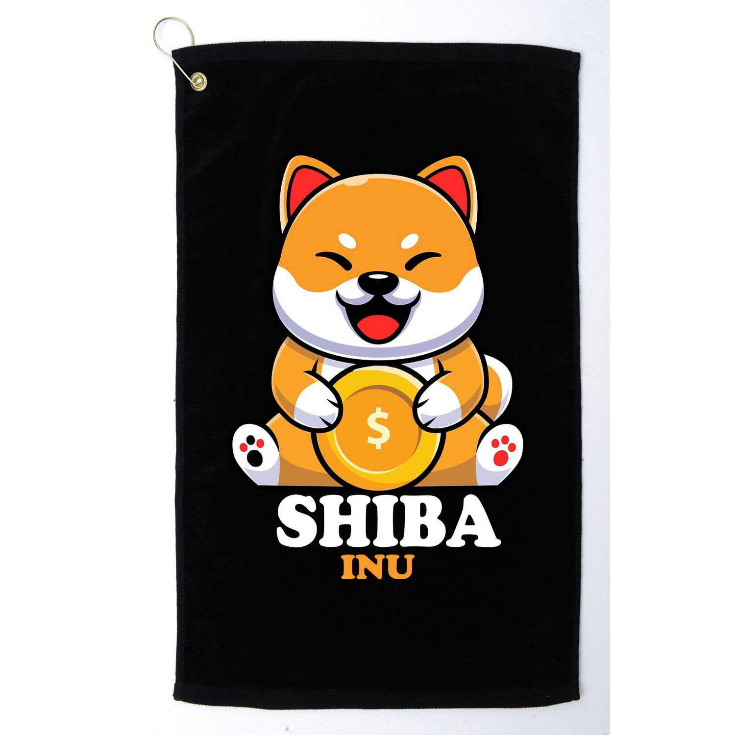 Shiba Inu Crypto Currency Cute Golf Towel