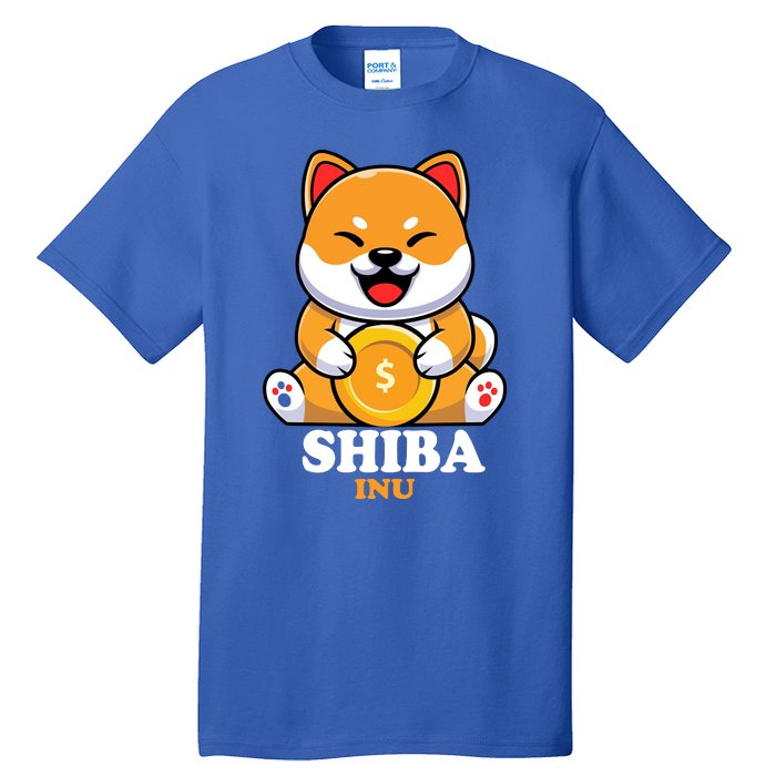 Shiba Inu Crypto Currency Cute Tall T-Shirt