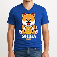 Shiba Inu Crypto Currency Cute V-Neck T-Shirt
