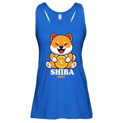 Shiba Inu Crypto Currency Cute Ladies Essential Flowy Tank