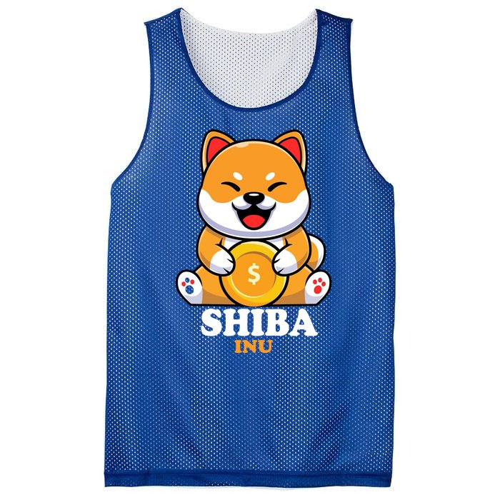 Shiba Inu Crypto Currency Cute Mesh Reversible Basketball Jersey Tank