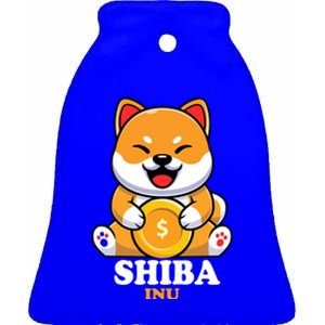 Shiba Inu Crypto Currency Cute Ceramic Bell Ornament