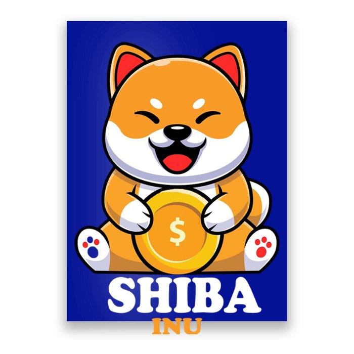 Shiba Inu Crypto Currency Cute Poster