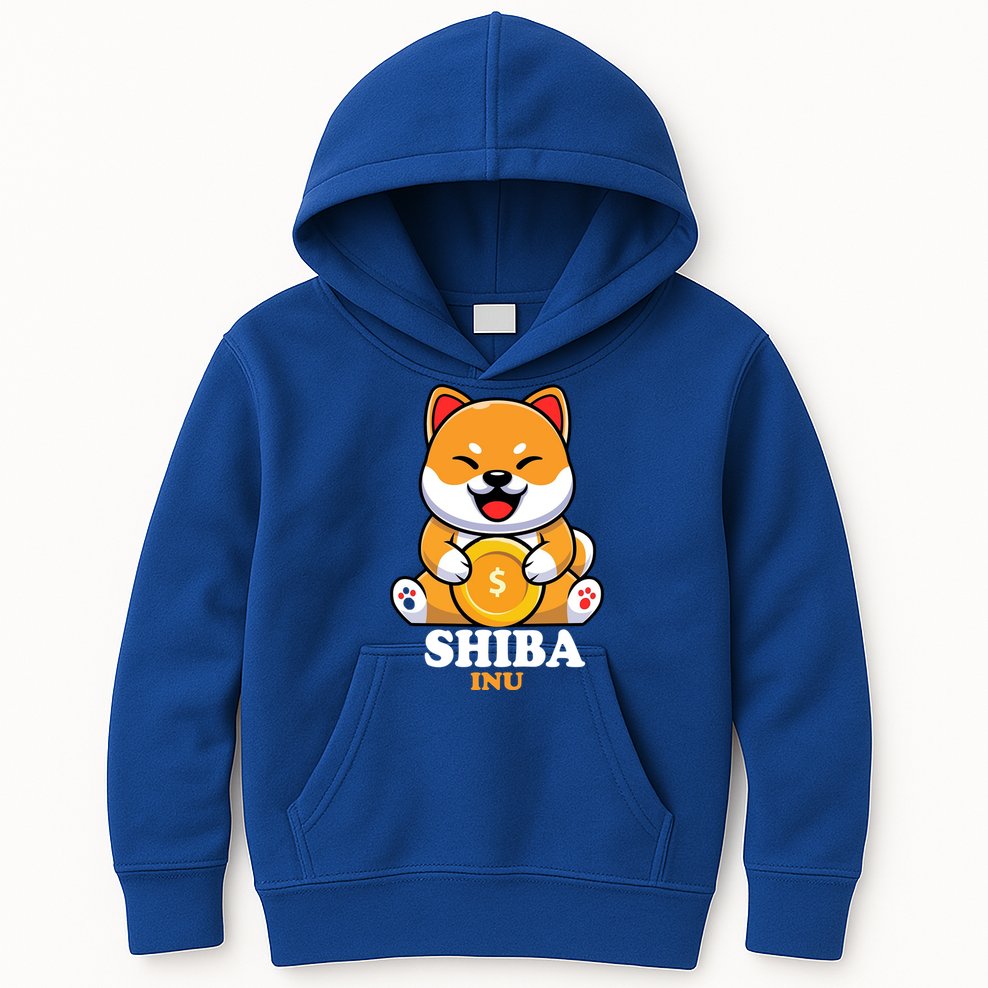 Shiba Inu Crypto Currency Cute Kids Hoodie