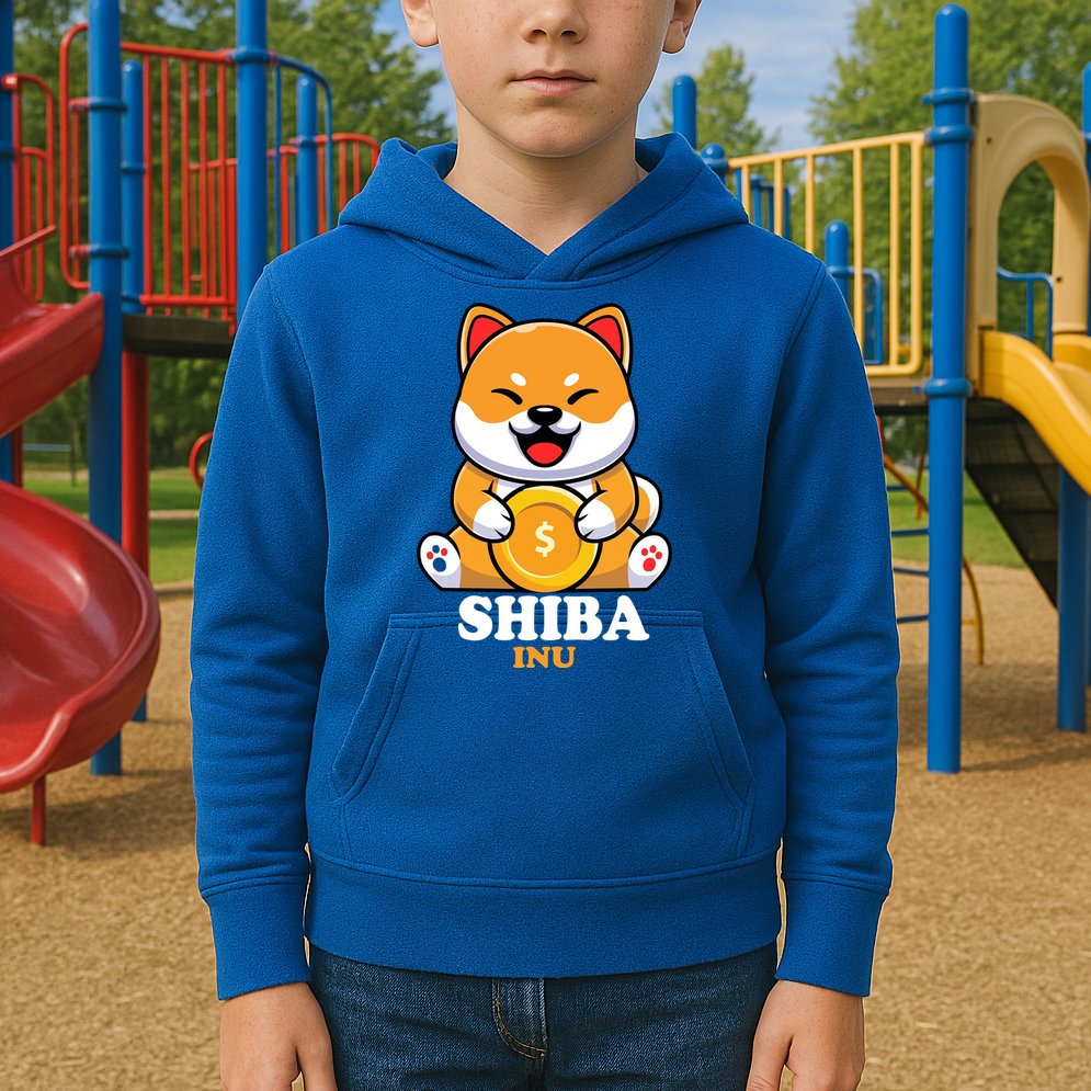 Shiba Inu Crypto Currency Cute Kids Hoodie