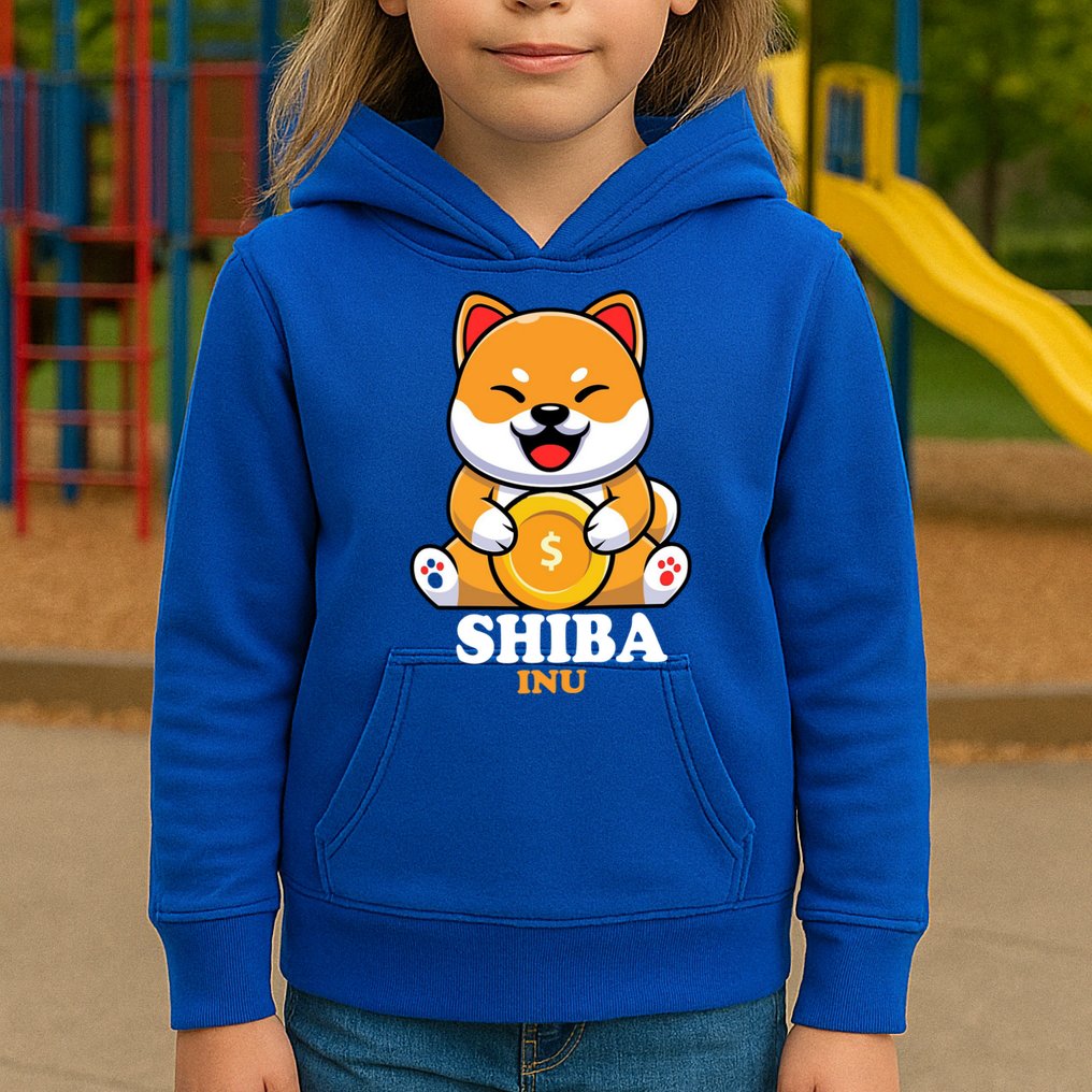 Shiba Inu Crypto Currency Cute Kids Hoodie