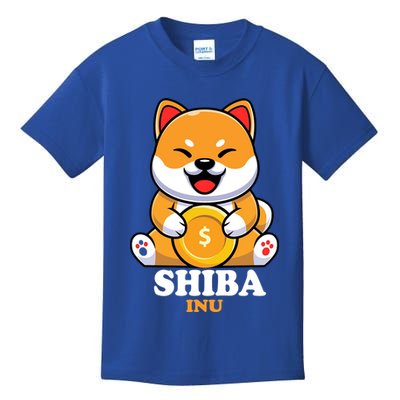 Shiba Inu Crypto Currency Cute Kids T-Shirt